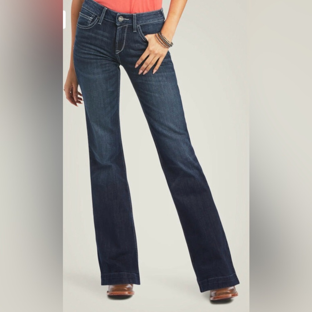 Ariat Trouser- Perfect Rise- Aisha Wide Leg Jean size 27 L